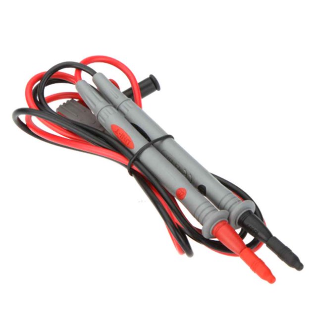 Riwesomey 1 par de sonda multímetro 1000V 20A multímetro Digital cables de prueba neutros sonda línea de extensión pluma Cable de prueba Pin Medidores de medidas dimensionales Riwesomey GJ0192-00B