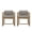 Light bVelora - Brown frame+ Light grey cushion, variant on Velora Modern Outdoor Patio Dining Chairs with Cushions, Acacia Wood, Beige + Teak, Set of 2