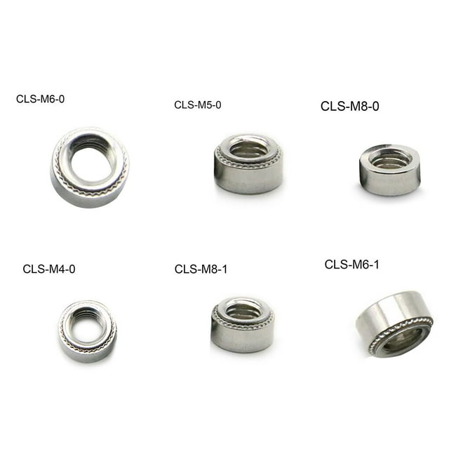 Stainless Steel CLS M4 M5 Practical Stainless M6 M8 Self-Clinching Nut Swage Rivet Practical Bolts Fasteners Pressure Nuts Metric Tool Kit M4-0