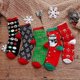 thumbnail image 3 of LOFIR Women Christmas Socks Santa Clous/Snowman Stockings Ladies Xmas Socks Dog Cat Animal Cartoon Socks Cotton Novelty Socks size 4-9, 5 pairs, 3 of 5