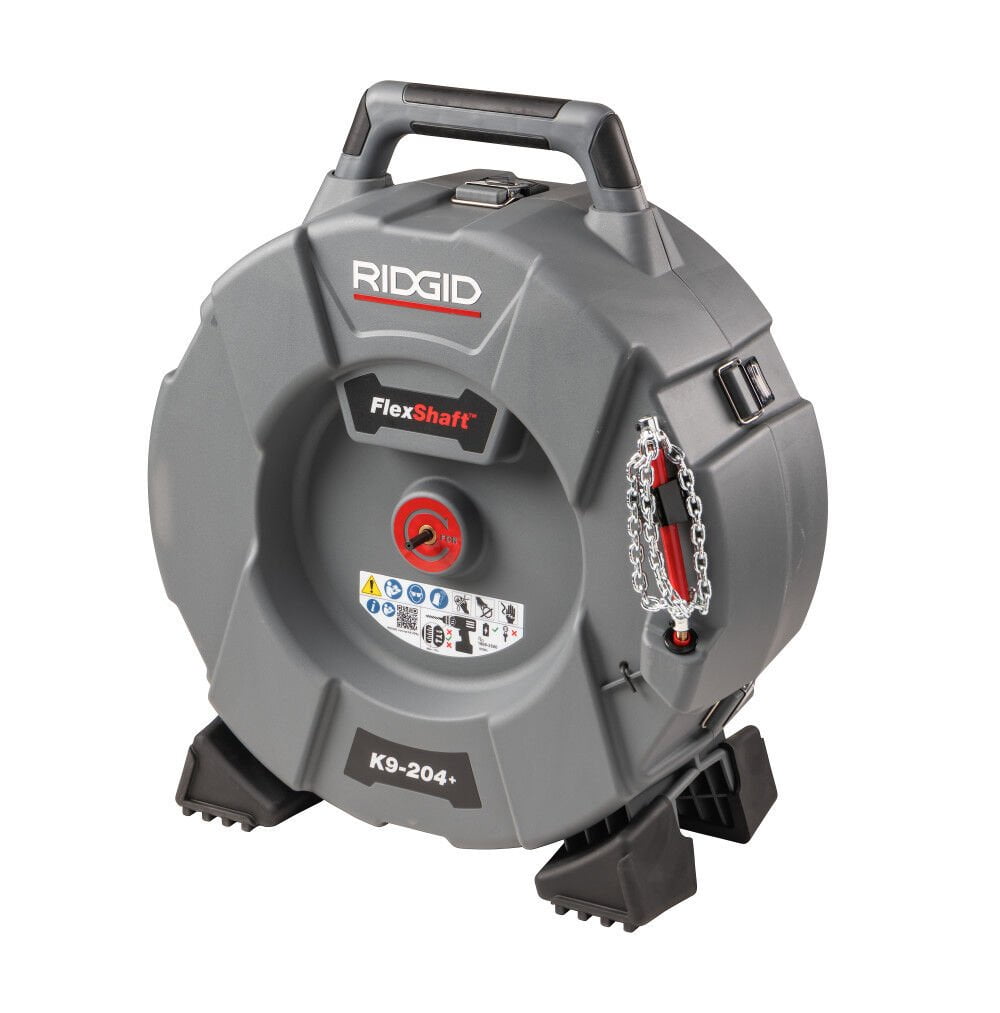 Ridgid K9-204+ Flexshaft Drain Cleaning Machine for 2-4 Inch Pipes