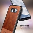 thumbnail image 4 of Nagebee Case for Samsung Galaxy S8 Plus with Screen Protector (Full Coverage Soft Film), Premium Cowhide Leather Hybrid Defender Protective Shockproof Rugged Durable Phone Cover, 4 of 6