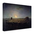 thumbnail image 4 of Jean-Francois Millet 'The Sheepfold, Moonlight' Canvas Art, 4 of 4