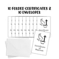 thumbnail image 2 of Certificate of Baptism NIV Dove with Cross Folded Cardstock Card 10pk with Envelopes 4.6x7.15 Church Member Certificate Christening Greenery Baby Dedication, 2 of 6