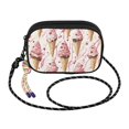 thumbnail image 2 of FORMRS Mini Crossbody Bag for Women Adjustable Rope Shoulder Casual Phone Purse, Pink Ice Cream Pattern, 2 of 7