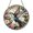 Acrylic 3.5 Inch, variant on Round Hummingbird Stained Glass Window Suncatcher, Bright Garden Flower Design for Cheerful Home Accent