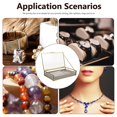 thumbnail image 2 of Jewelry Trinket Box Jewelry Box Vintage Decorative Box Jewelry Display Box with Alloy Frame, 2 of 4
