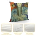 thumbnail image 4 of YINGXI  Portrait Art Painting Decorative Cushion Covers Soft Velvet Square Pillow Cases for Couch Sofa Bed 18x18in, 4 of 5