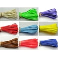 thumbnail image 2 of U8MO 110Yards Soft Faux Leather Flat Lace Trim String Jewelry Cord 2.5mm Color Choice-Silver, 2 of 9