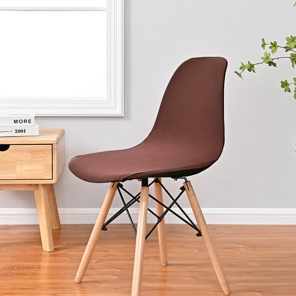 NICERIO Chair Seat Backrest Cover Brown Protective Chair Slipcover for Dining Room Decor