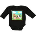 thumbnail image 3 of Inktastic Farm Animals with Cow, Chick and Pig Boys or Girls Long Sleeve Baby Bodysuit, 3 of 5