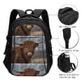 thumbnail image 3 of Daiia Yak Pattern USB Charging Backpack for Men and Women, Anti-Theft Backpack,Travel Backpack,School Backpack,College Backpack,Laptop Backpack, 3 of 7
