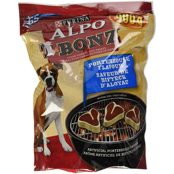 Alpo T-Bonz Friandises pour Chiens; Saveur Porterhouse - Sachet de 900 g
