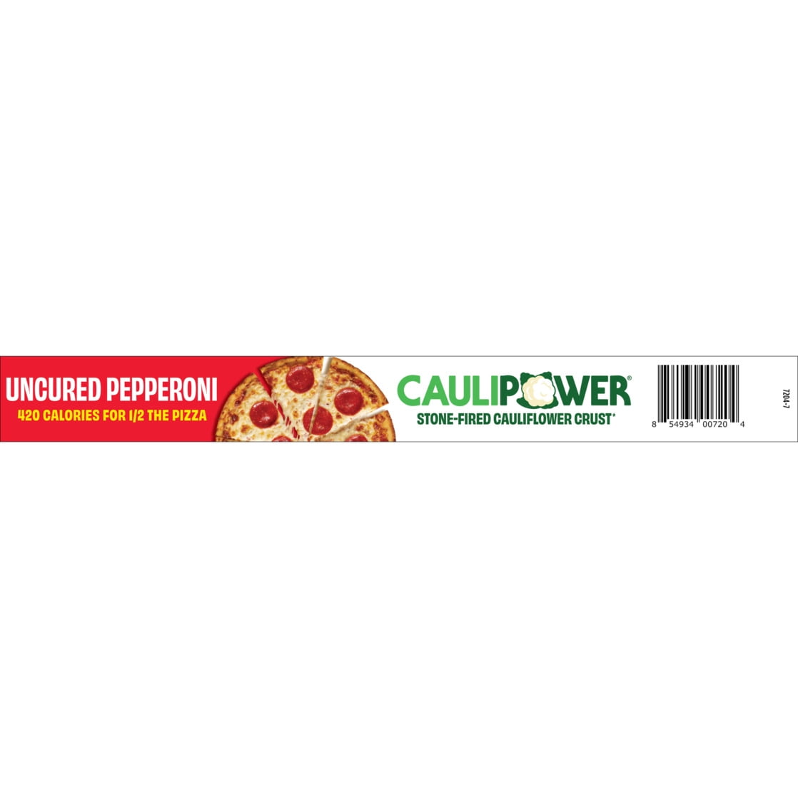 CAULIPOWER Uncured Pepperoni Stone-Fired Cauliflower Crust Pizza, 11.3 oz, Gluten-Free, Frozen
