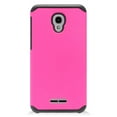 thumbnail image 3 of Value Pack ! For Alcatel Fierce 4 / Allura / Pop 4+ / 5056 Phone Case Dual Layer Hybrid Hard Back Scratch Shield Slim Shock Bumper Cover Pink, 3 of 4