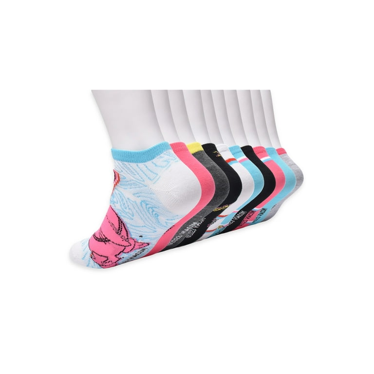 Mean Girl's Women’s Low-Cut Socks, 10-Pack, Shoe Size 4-10