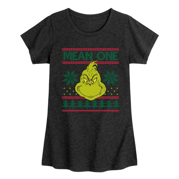 Dr. Seuss - The Grinch Mean One - Toddler And Youth Girls Short Sleeve Graphic T-Shirt