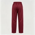 thumbnail image 5 of Ruohan Women's Wide Leg Sweatpants, High Waist Drawstring Track Pants with Pockets, Side Stripe, 5 of 8