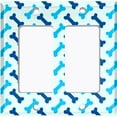 thumbnail image 6 of Metal Light Switch Plate Cover Dog Bone Treats Sky Blue DOG027, 6 of 13