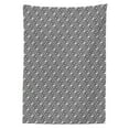 thumbnail image 3 of Ambesonne Celtic Tablecloth Rectangular Table Cover, Trellis Pattern Image, 52"x70", Black and White, 3 of 4