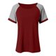 thumbnail image 5 of Camisas de Cuello de Tripulación de Manga Corta para las Mujeres Casual Cuello Redondo Top de Manga Corta Tejido Súper Suave para el Verano, 5 of 5