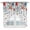 Blue Red, variant on Swag Valance Curtains for Windows, Blue Floral Light Filtering Kitchen Curtains with Rod Pocket, Red Flowers Country Leaves Rustic Plaid Window Treatment Valances for Living Room, 36x36 - 2 PCS