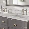 thumbnail image 5 of Totti Artemis 48" Gray Transitional Double Sink Bathroom Vanity w/ White Carrara Style Quartz Top, 5 of 7