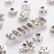 thumbnail image 1 of Brass Grade A Rhinestone Spacer Beads Silver Color Plated Nickel Free Rondelle Crystal 5x2.5mm Hole: 1mm, 1 of 1