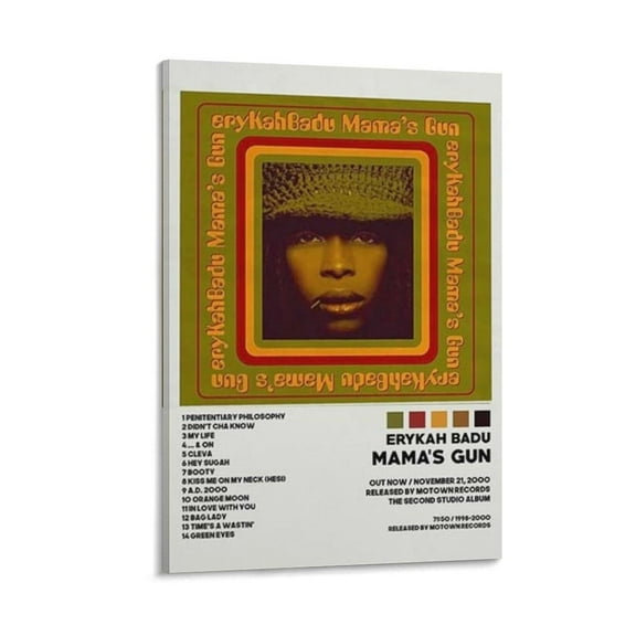 Mama's Gun Poster Erykah Badu Canvas Poster Bedroom Decoration Landscape Office Valentine's Birthday Gift