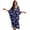 Blue Pink Butterflies, variant on Brown Leopard Stars Print Womens Kaftan Dresses Long Caftans Plus Size Batwing Sleeve Swimsuit Coverup V Neck Summer Beach Dress