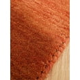 thumbnail image 4 of Rugsotic Carpets Hand Knotted Loom Wool 2'6''x10' Runner Area Rug Solid Pink LNC111, 4 of 5