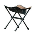 thumbnail image 3 of Silla plegable Taburete para acampar Asiento de pesca antideslizante con bolsa Silla plegable portátil de acero inoxidable Silla pequeña para acampar Marrón shamjiam Sillas plegables, 3 of 8