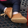 thumbnail image 2 of HsdsBebe?Baby?Boys?Girls?Oxford?Shoes?PU?Leather?Soft?Rubber?Sole?Sneakers??Anti-Slip?Toddler?Ankle?Boots?Infant?Walking?Shoes Moccasins, 2 of 7