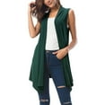 thumbnail image 5 of Tiweut Women's Sleeveless Cardigan Summer Open Front Vest Lightweight Cool Coat,A, 5 of 8