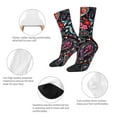 thumbnail image 3 of Vsdgher Paisley Crew Socks for Men & Women, Breathable Casual Athletic Ankle Socks, 3 of 6