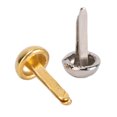 thumbnail image 4 of 40 piezas 6mm Mini Brads oro plata galvanoplastia latón redondo Metal sujetadores de papel Brads para DIY Scrapbooking, 4 of 8