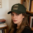 thumbnail image 3 of Sombrero Gorra de béisbol ajustable para hombre y mujer,clásica,de perfil bajo y sin estructura,con diseño de color liso lavado (verde militar,1 pieza). Rkxzt, 3 of 8