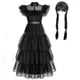 thumbnail image 1 of Conjunto de disfraz de Cosplay de Wednesday Addams, disfraz de Halloween, disfraz de fiesta de carnaval para niñas adultas, 2023, 1 of 5