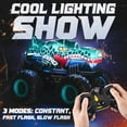 thumbnail image 5 of YCFUN Dinosaur Remote Control Car, RC Monster Truck with LED & Music, 360° Stunt RC Car for Boys Kids Ages 3-8, Dinosaur Toy Gift for Kids (Blue), 5 of 7