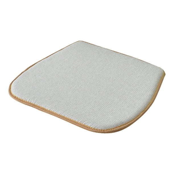 Cojín de asiento de lino de algodón japonés, multiuso para tatami y bancos, material suave y transpirable para comer y estudiar