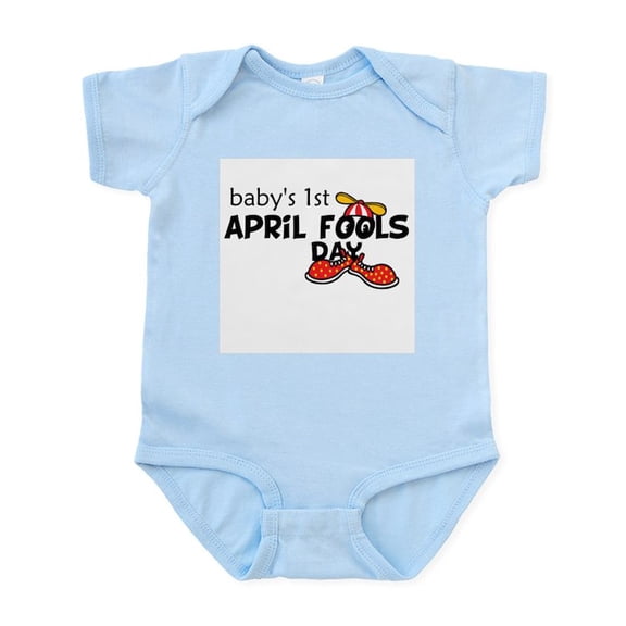 CafePress - Baby's First April Fools Day - Baby Light Bodysuit, Size Newborn - 24 Months