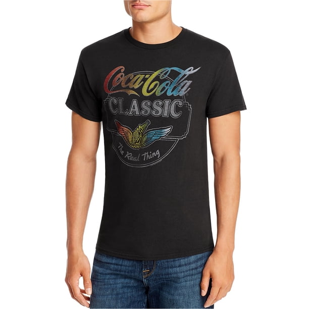 Camiseta con gráfico de Coca Cola Junk Food Hombre negro grande