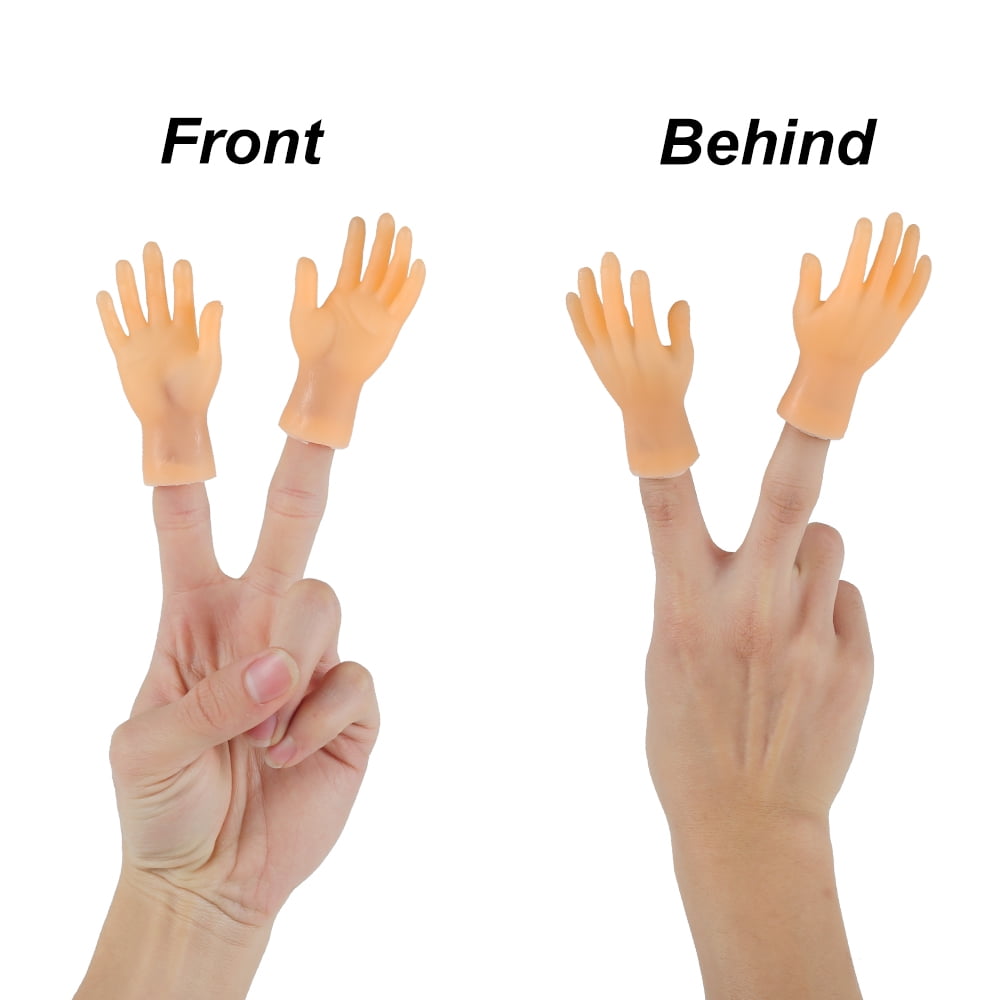 Generic Tiny Hand Finger Puppets Little Finger Props for Cat Stroking Halloween Prop 