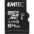 thumbnail image 1 of EMTEC 64GB microSD  Class 10 U1 Memory Card, 1 of 3