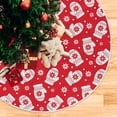 thumbnail image 3 of FMSHPON Christmas Snowflakes Gloves Xmas Christmas Tree Skirt Stand Mat for Holiday Party Decoration Indoor Outdoor 48 inches, 3 of 6