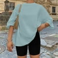 thumbnail image 3 of SUNBS Plus Size Tops for Women Workout T Shirts Short Sleeve Spring Tee Summer Clothes,Sizes S-3XL, 3 of 8