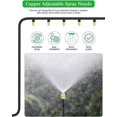thumbnail image 4 of 30 Pieces Brass Spray Nozzle, Adjustable Atomizing Nozzle Copper Irrigation Drip 4/7mm Atomization Micro Sprinkler Garden Cooling Equipment for Lawn Vegetable Greenhouse, 4 of 5