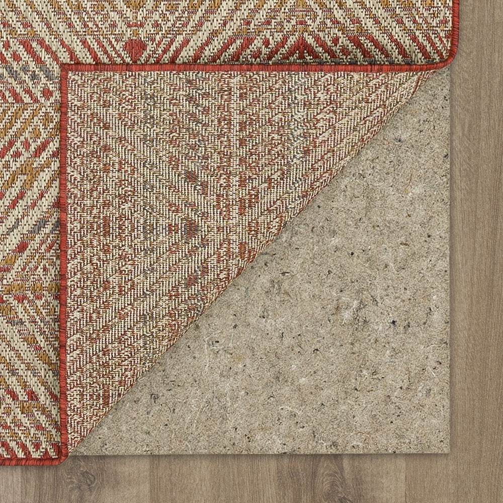 Mohawk Home Taos Geometric Outdoor Area Rug, Rust, 4' x 5' 6"