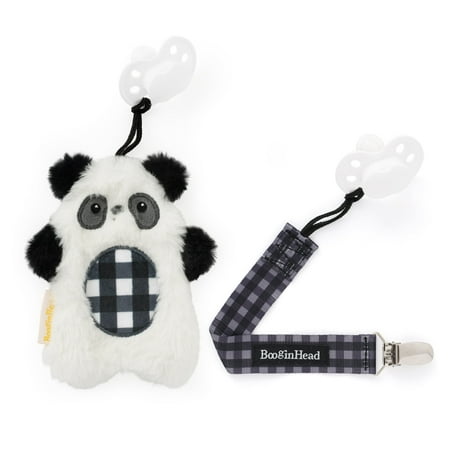 UPC: 0811470031001 | NEW! PaciPal Pacifier Stuffed Animals Color: Plaid Panda