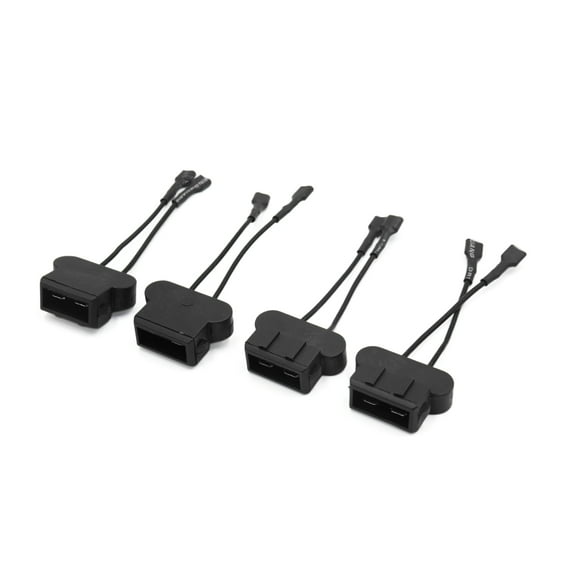 Unique Bargains 4Pcs Plastic Car Horn Adapter Wiring Harness Pigtail Socket for Volkswagen
